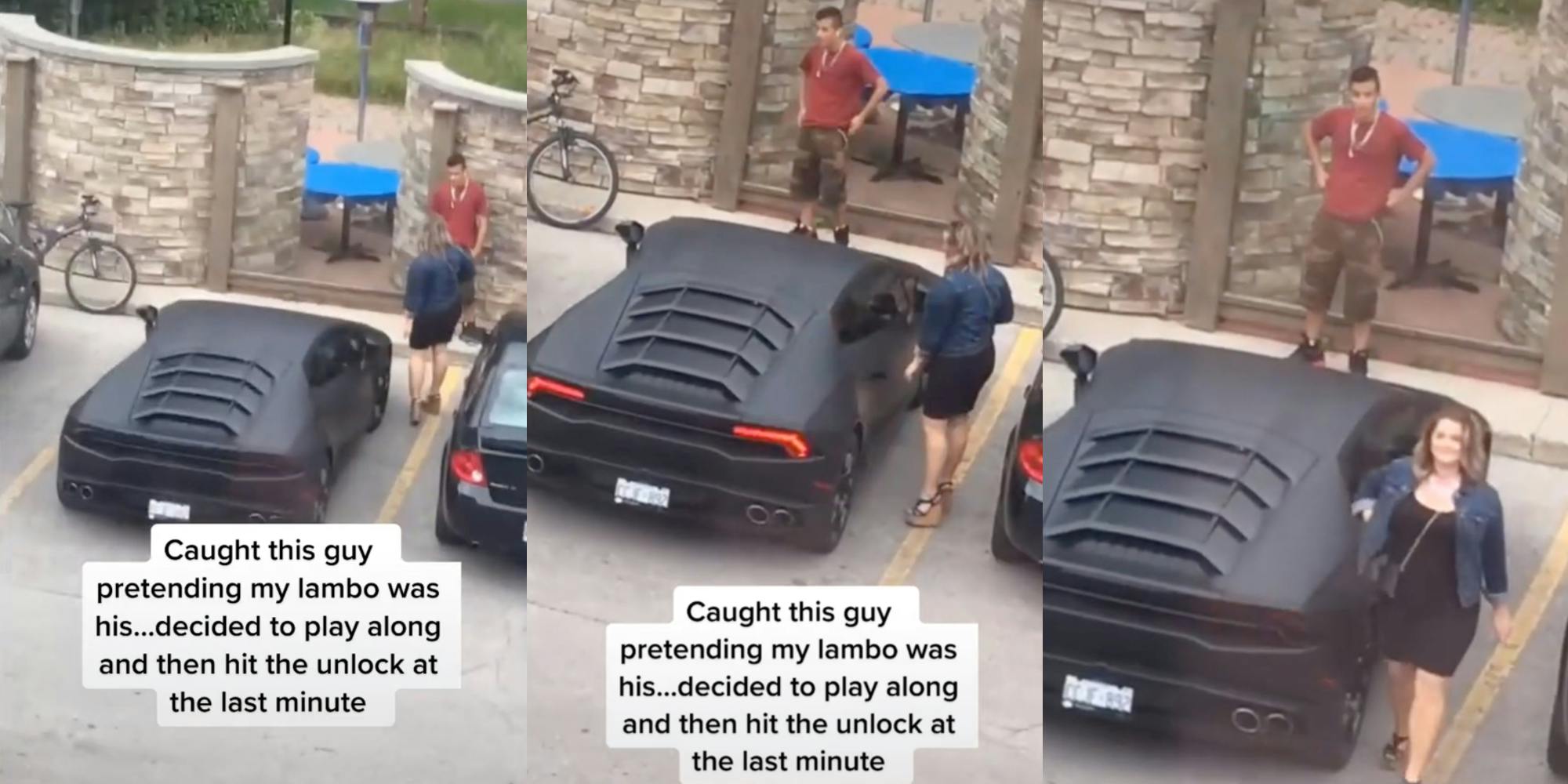 Man pretends lamborghini is his