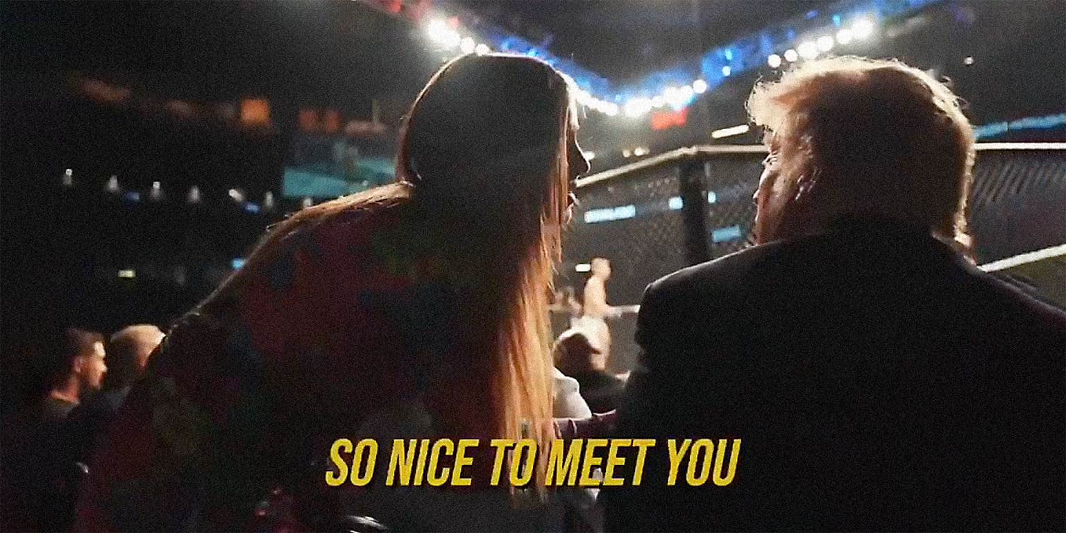 Video Shows Addison Rae Introducing Herself to Donald Trump