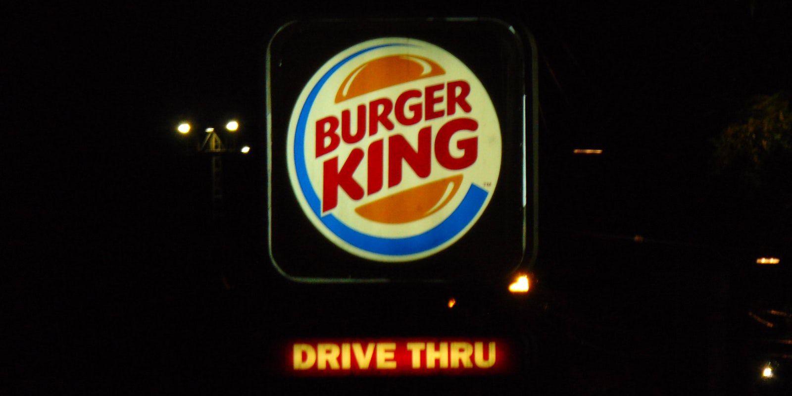 Burger King drive thru