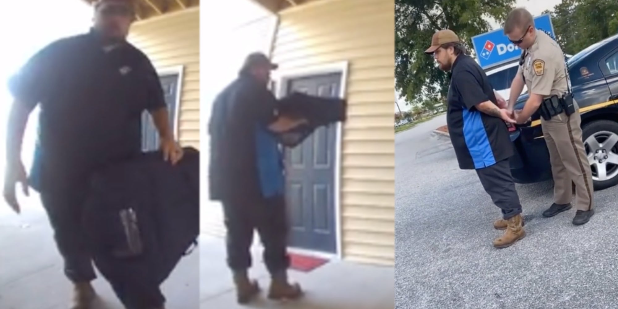 Dominos Delivery Driver Caught Taking Amazon Package Gets Arrested 8177