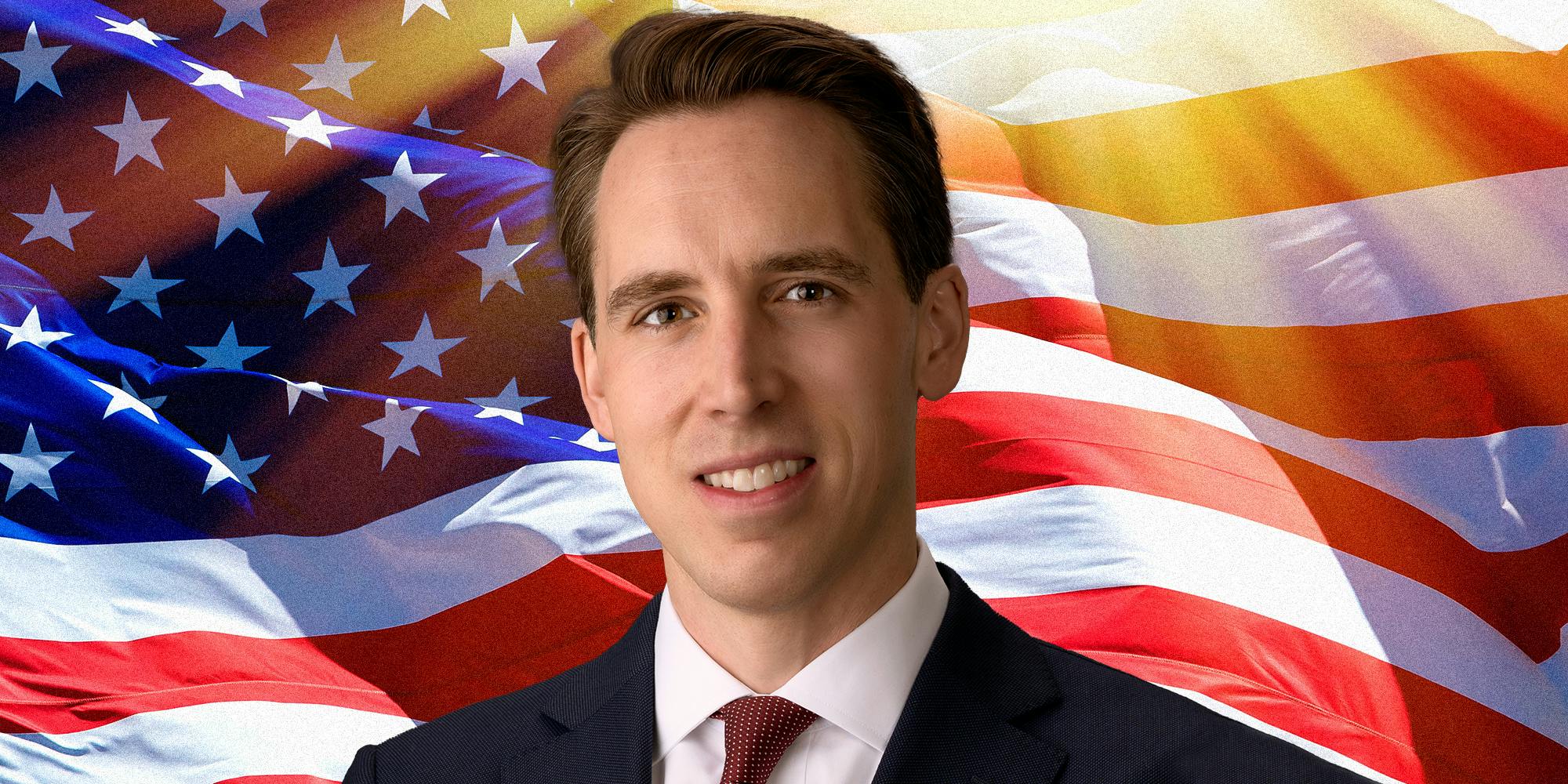 Josh Hawley looking into camera.