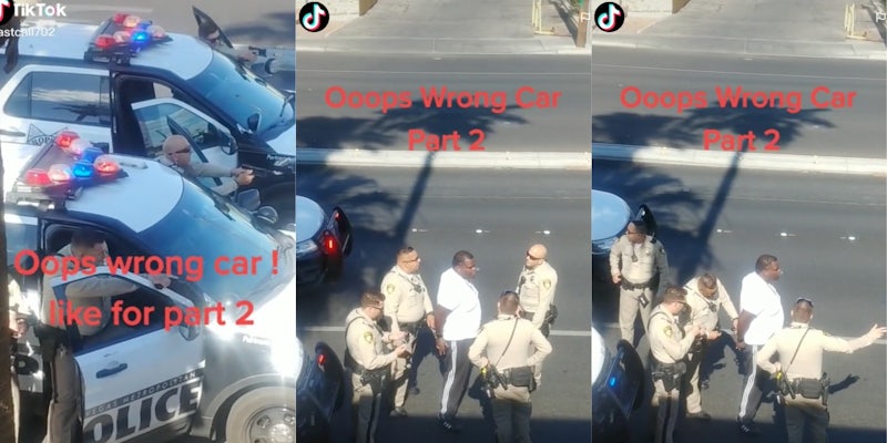 Viral TikTok Shows Cops Pulling Over Wrong Car, Cuffing Driver Anyway