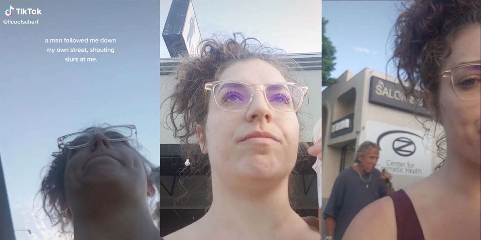 TikToker Lauren Scharf is seen being verbally harassed in public in a recent video.
