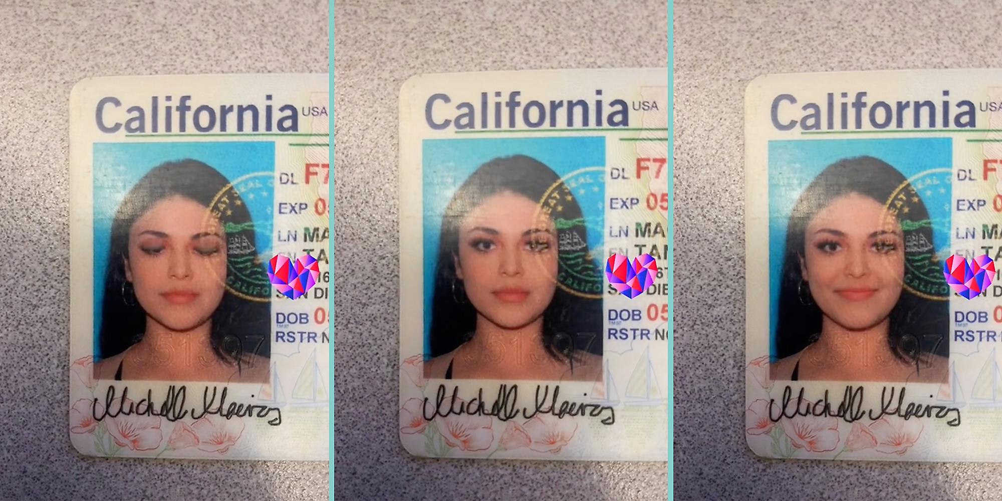 A California driver's license.