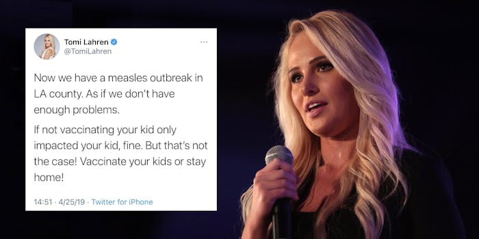 Tomi Lahren and a tweet about vaccines