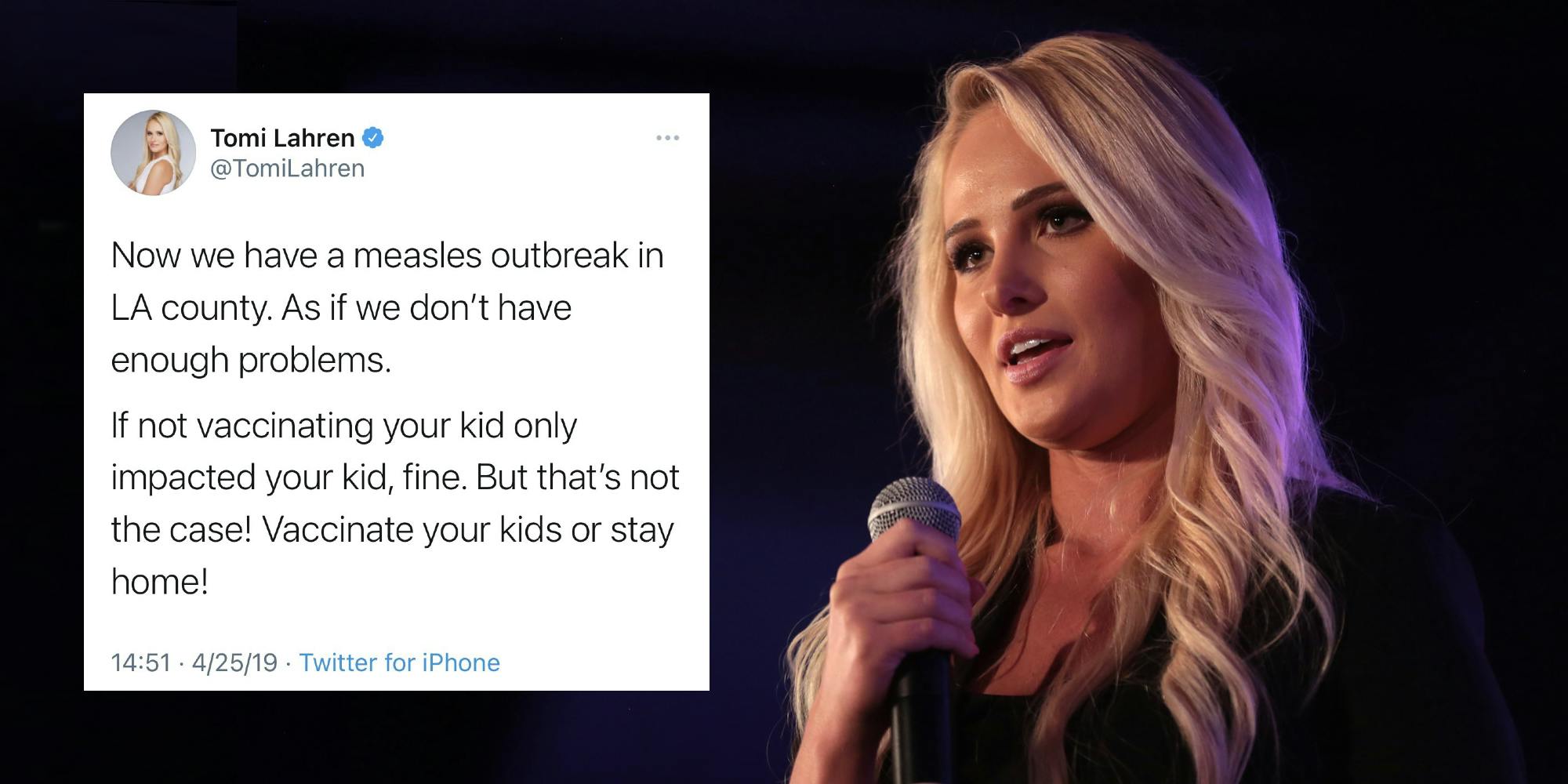 Tomi Lahren and a tweet about vaccines