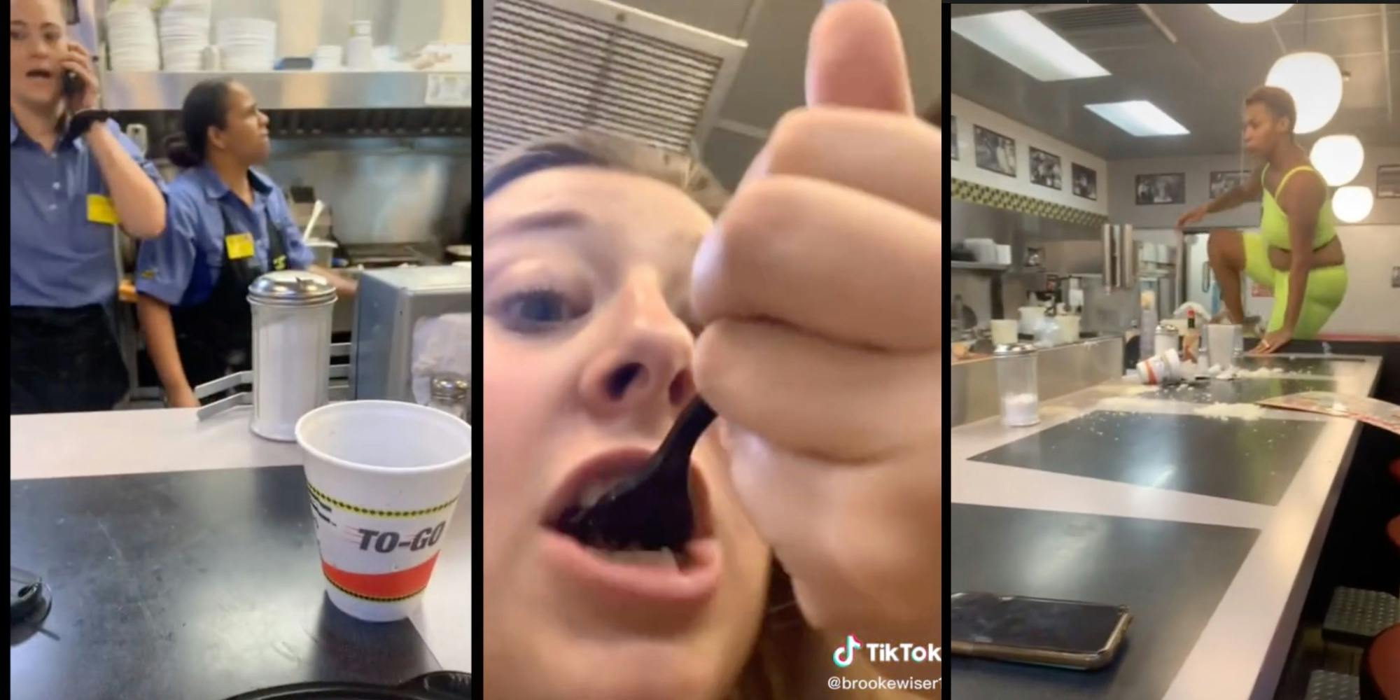 ‘Always dinner and a show’ Viral TikTok captures fight between worker