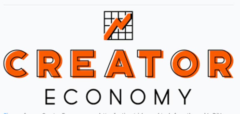 Logo dell'economia del creatore