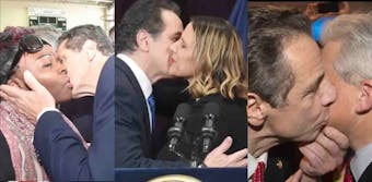 images of cuomo kissing lots of people
