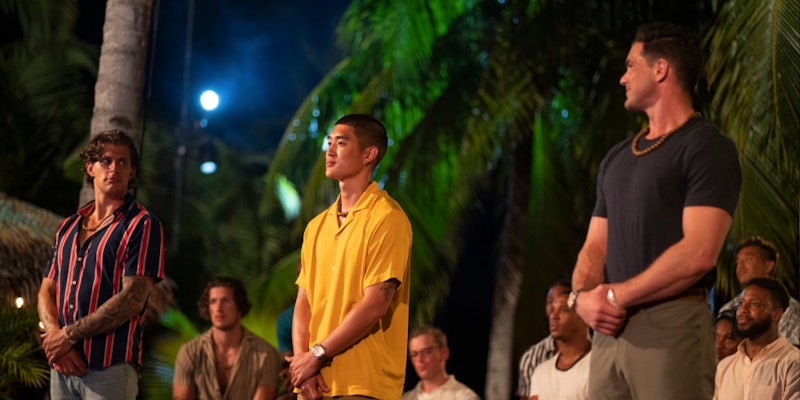 three contestants on fboy island