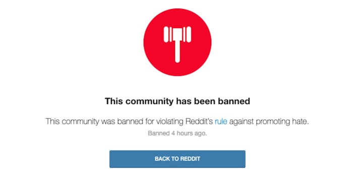 A notice about the banning of r/MGTOW