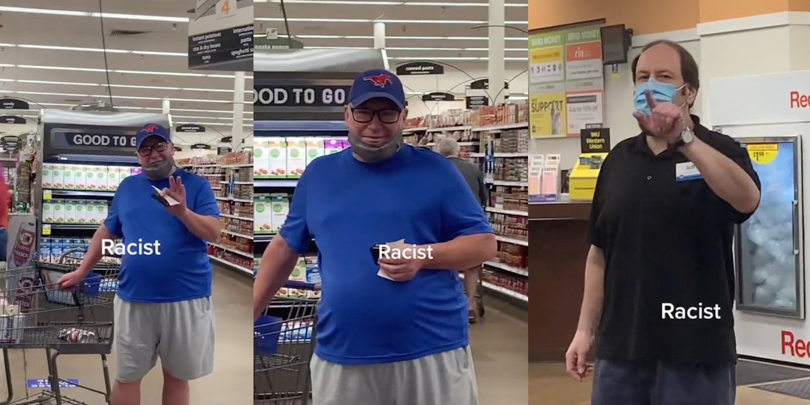 A Black Instacart shopper claimed two white men harassed her at a Kroger store