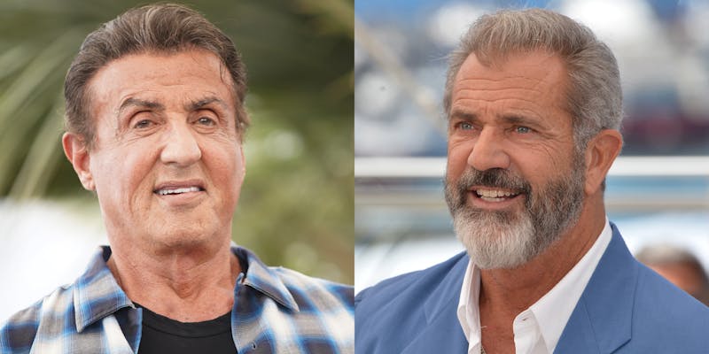 Sylvester Stallone and Mel Gibson.