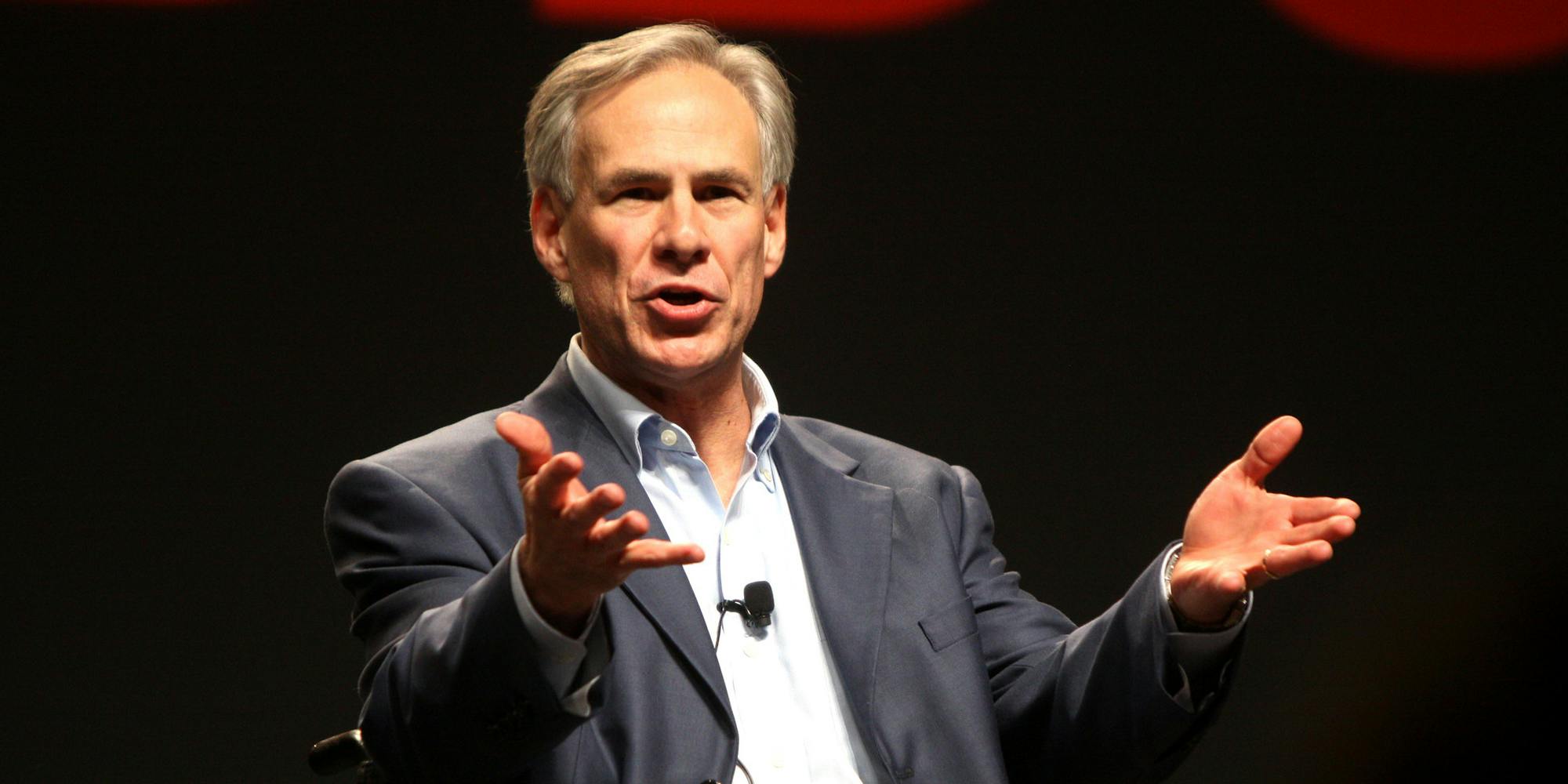 Texas Gov. Greg Abbott. He signed a law targeting social media companies.