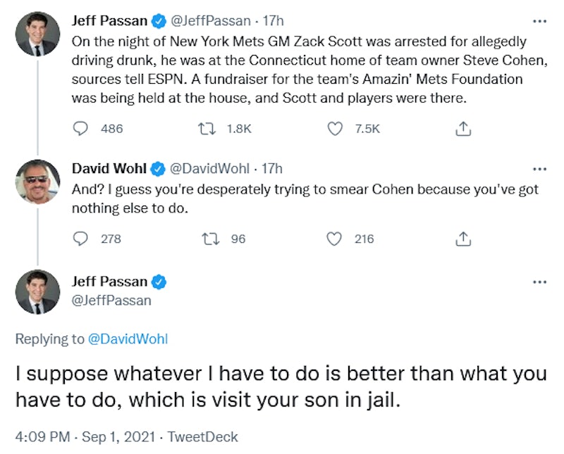 Everyone Loves This Jeff Passan Tweet Taking Down Jacob Wohl's Dad