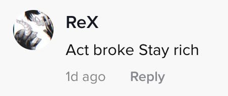 Act broke stay rich