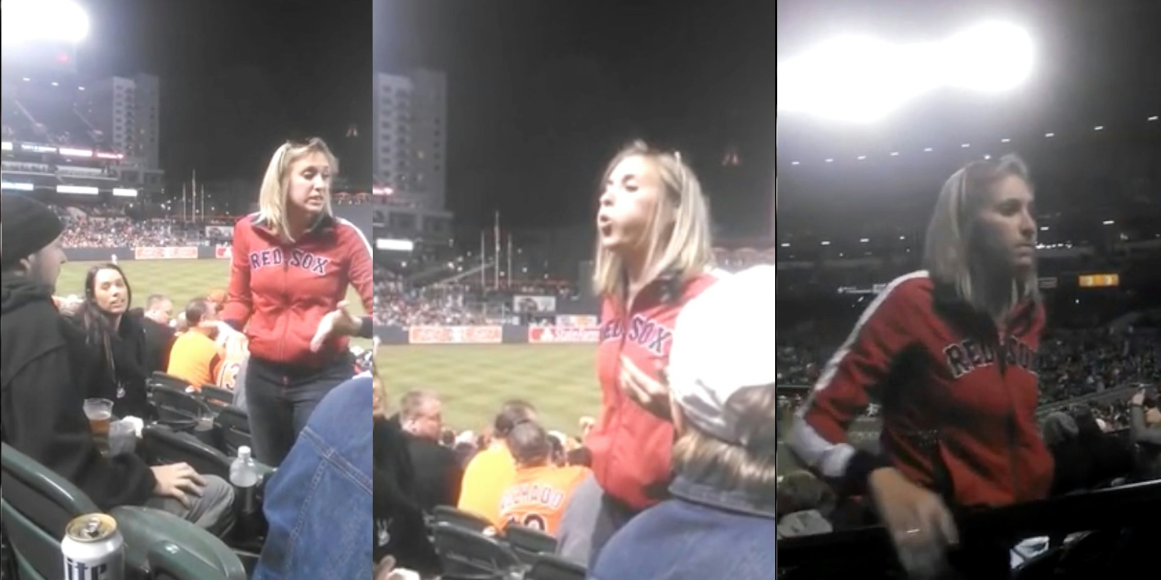 Red Sox fan spits on man over seat dispute