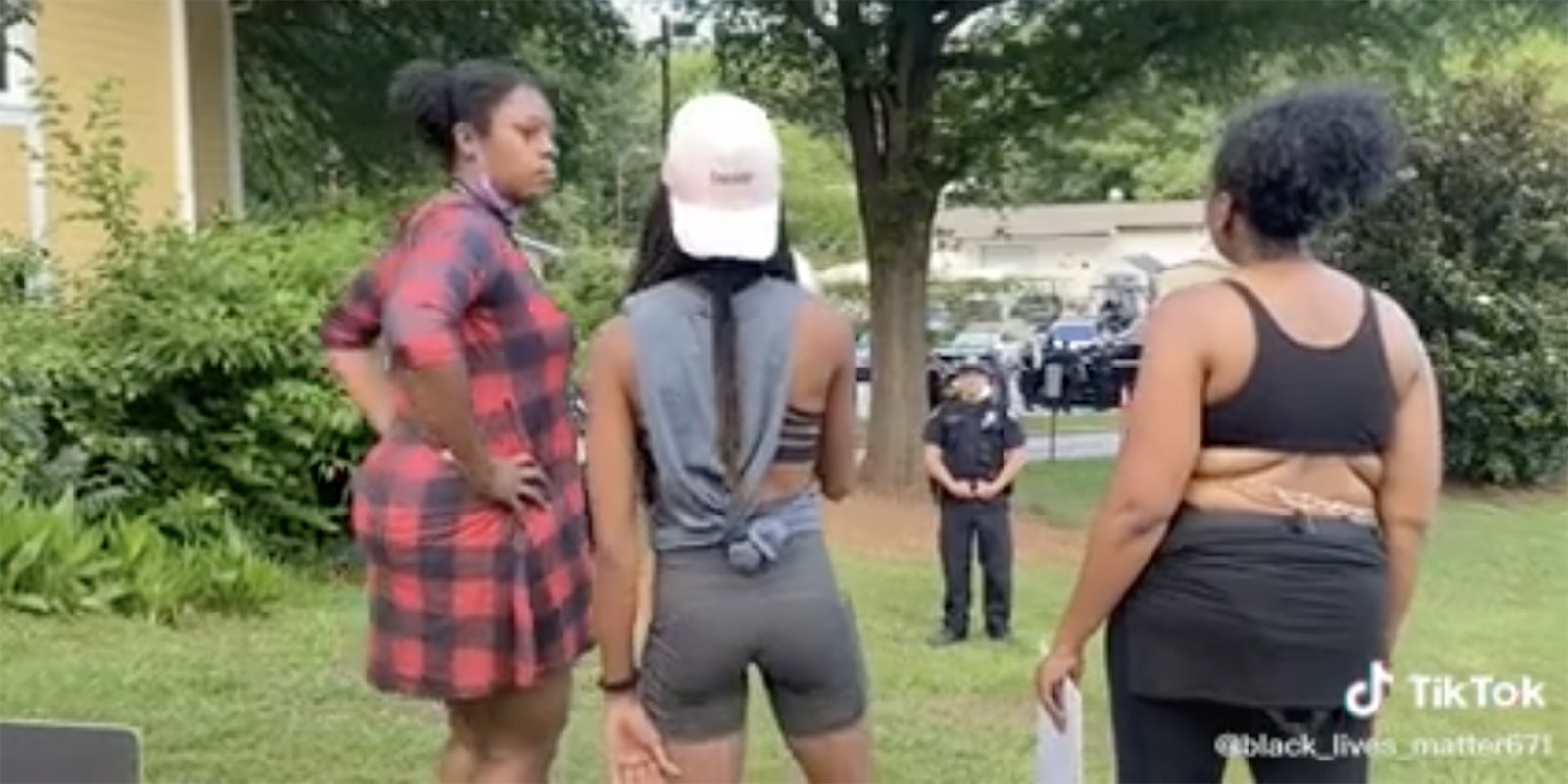 Black women confront police