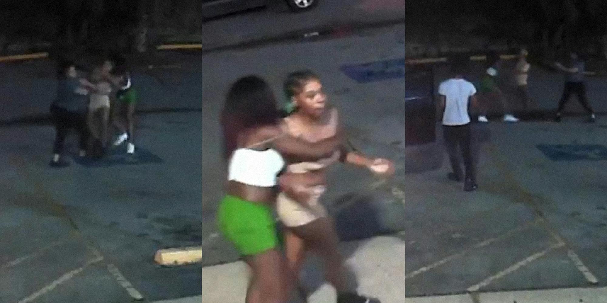 two young women assault denny's worker in parking lot