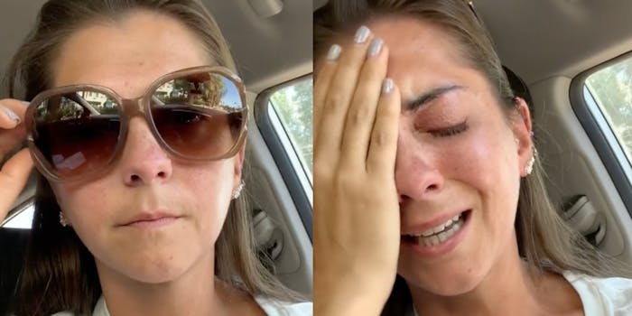 Deaf person crying after dunkin' donuts discrimination