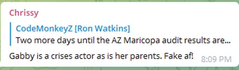 Gabby Petito is a crisis actor as are her parents. Fake as fuck!
