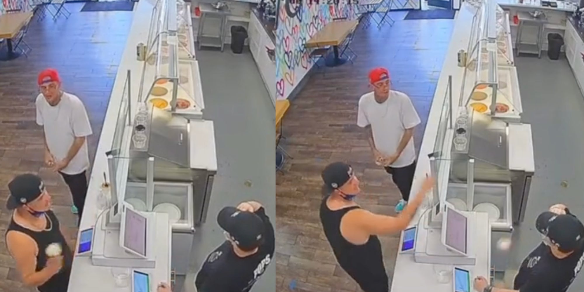 Man Throws Ice Cream at worker tiktok