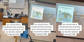During a school shooting threat, a TikToker's teacher started playing Foster the People's "Pumped Up Kicks."
