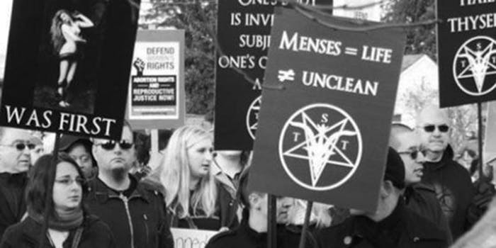 Satanic Temple abortion protest