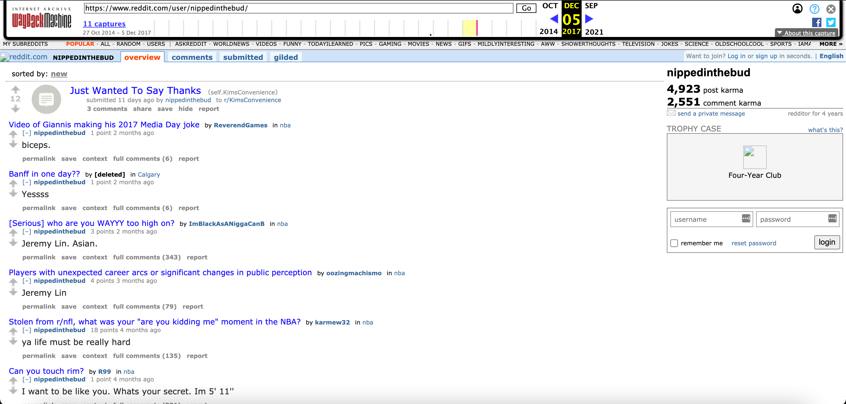 u/nippedinthebud reddit profile 2017