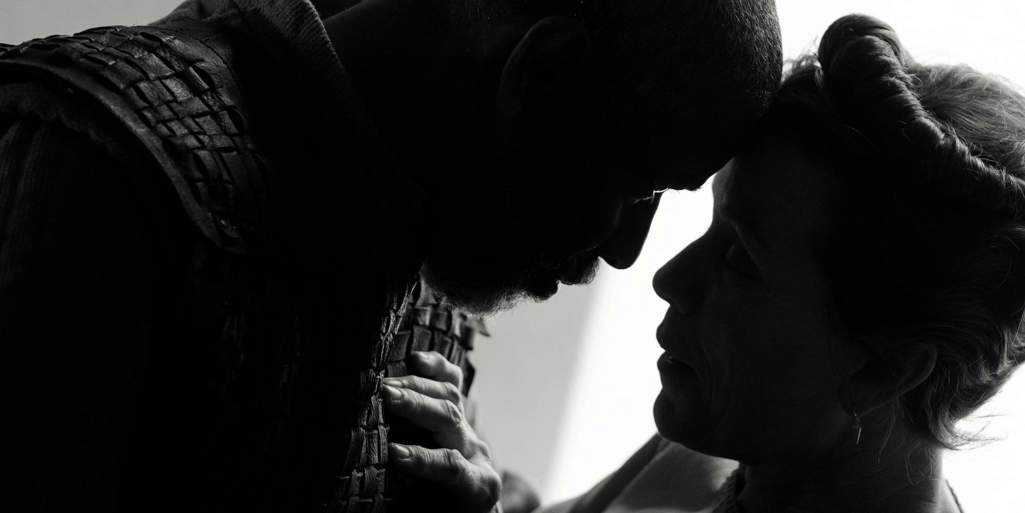 denzel washington and frances mcdormand in the tragedy of macbeth