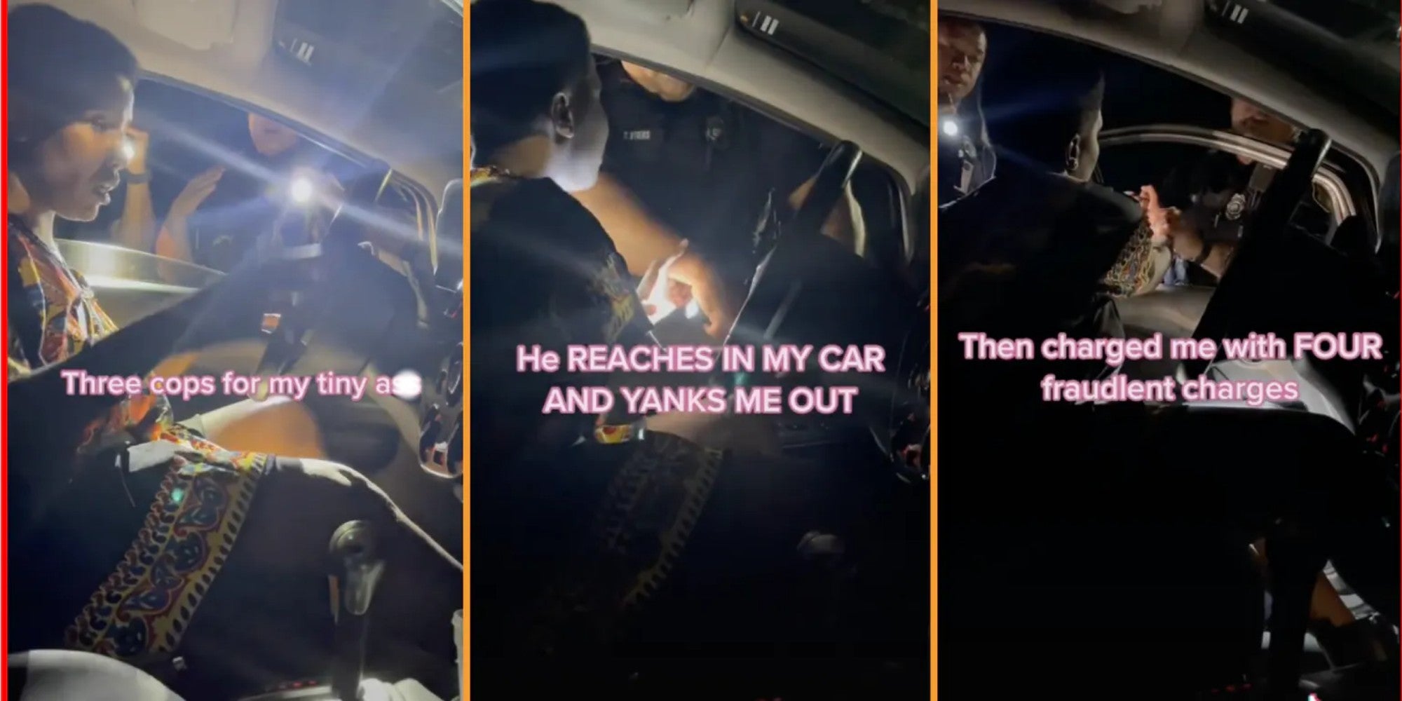 tiktok florida woman pulled out of car by cops