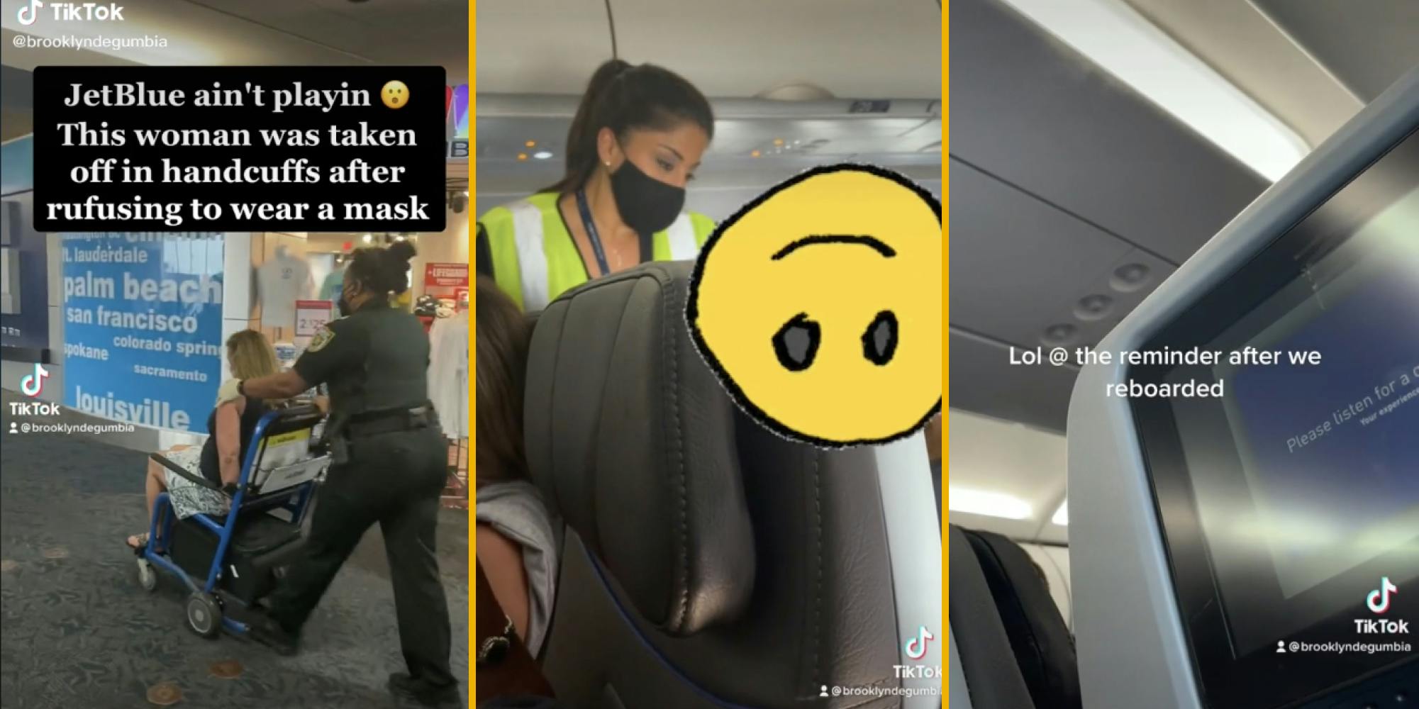 tiktok viral video anti-masker jetblue