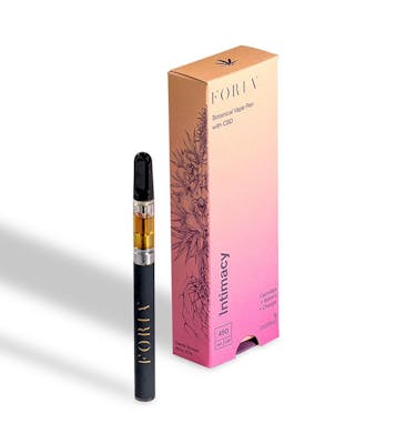 Foria Vape Pen standing with packaging