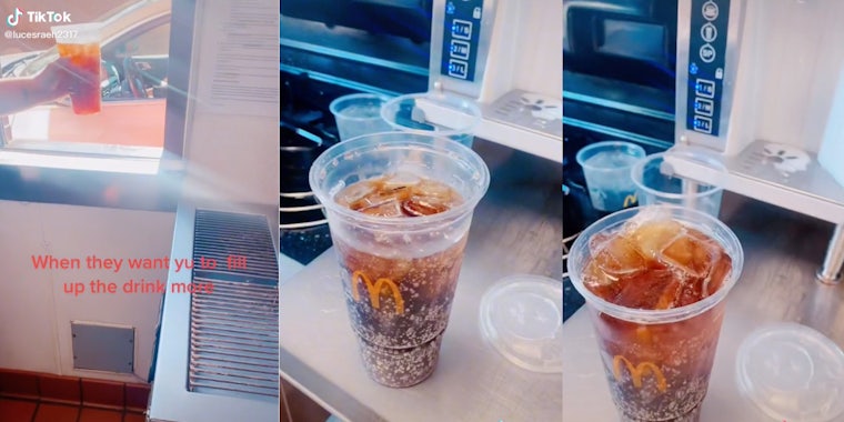 McDonald's Employee drinks