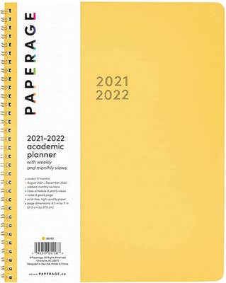 Yellow Paperage 17 month journal