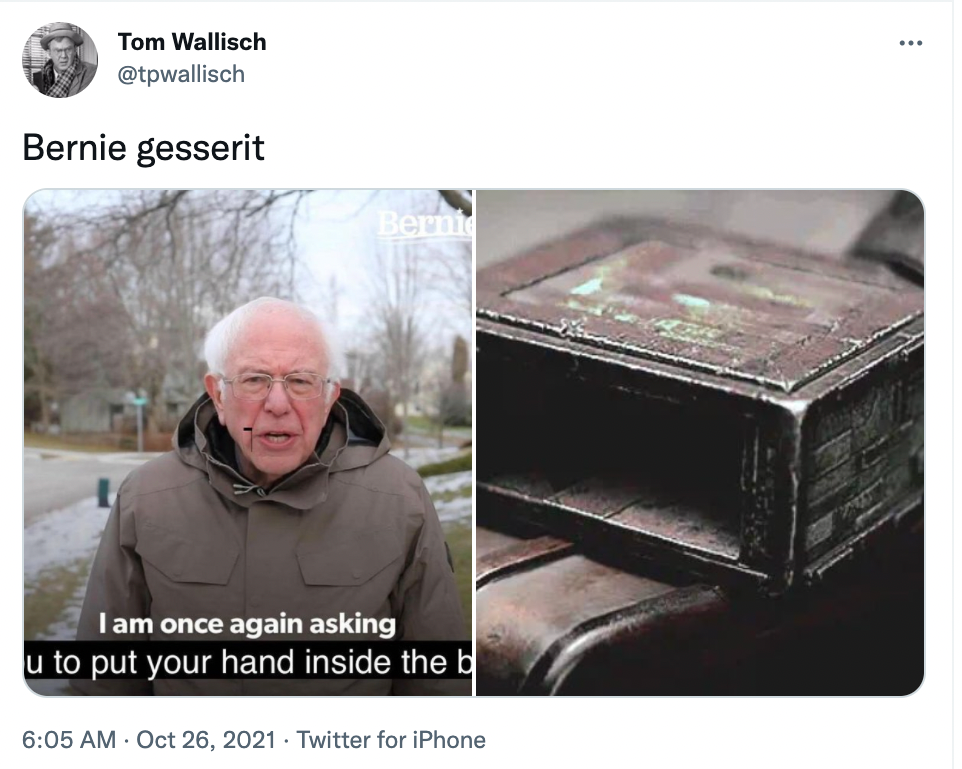 bernie i am once again asking you dune meme