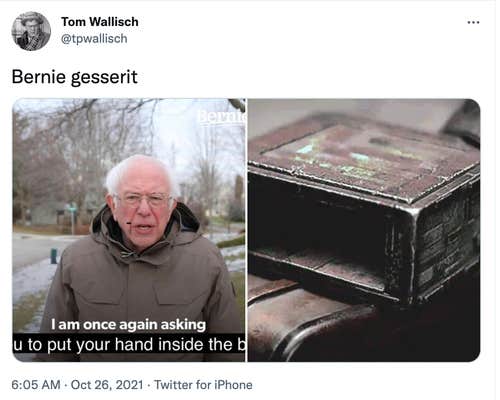 bernie i am once again asking you dune meme