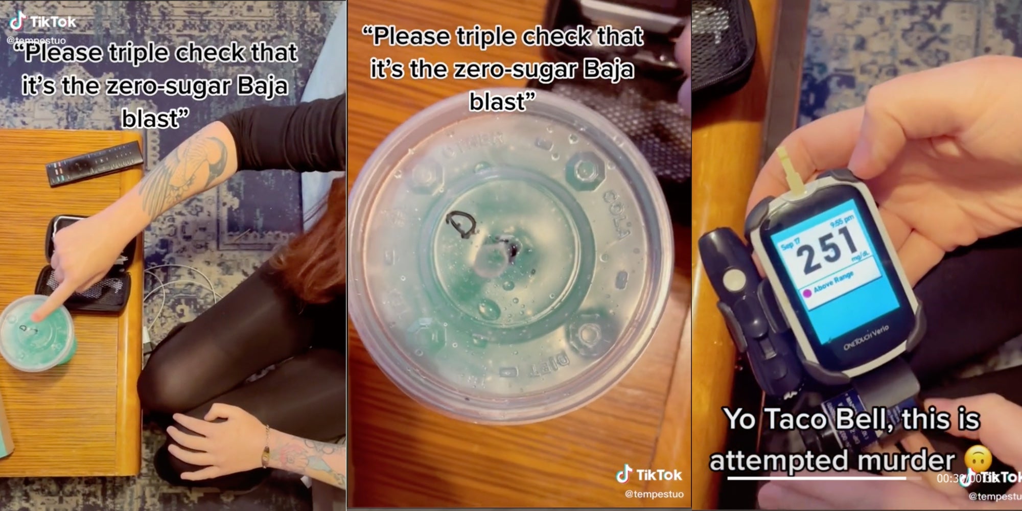 Taco Bell diabetes TikTok