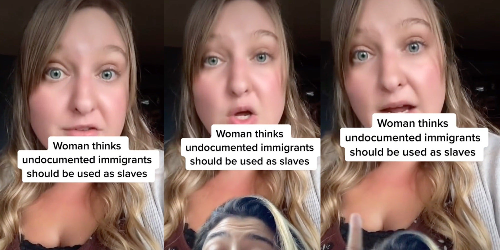 woman on tiktok calling for indentured servitude