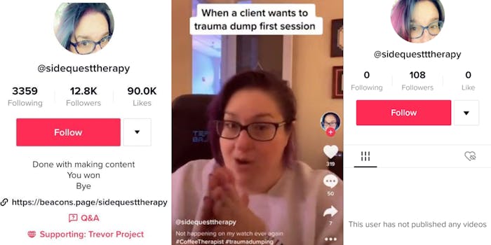 tiktok therapist sparks outrage with trauma dumping video