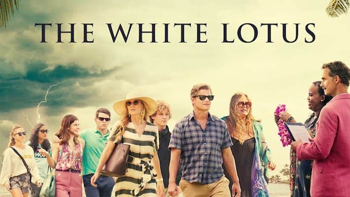 The cast of the white lotus show on HBO for best group Halloween costume