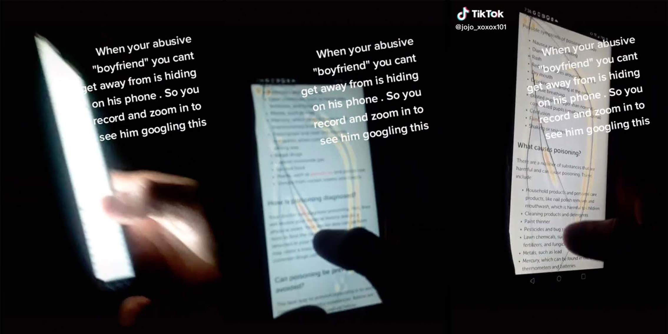 TikToker's Allegedly Abusive Boyfriend Googles How to Poison Someone