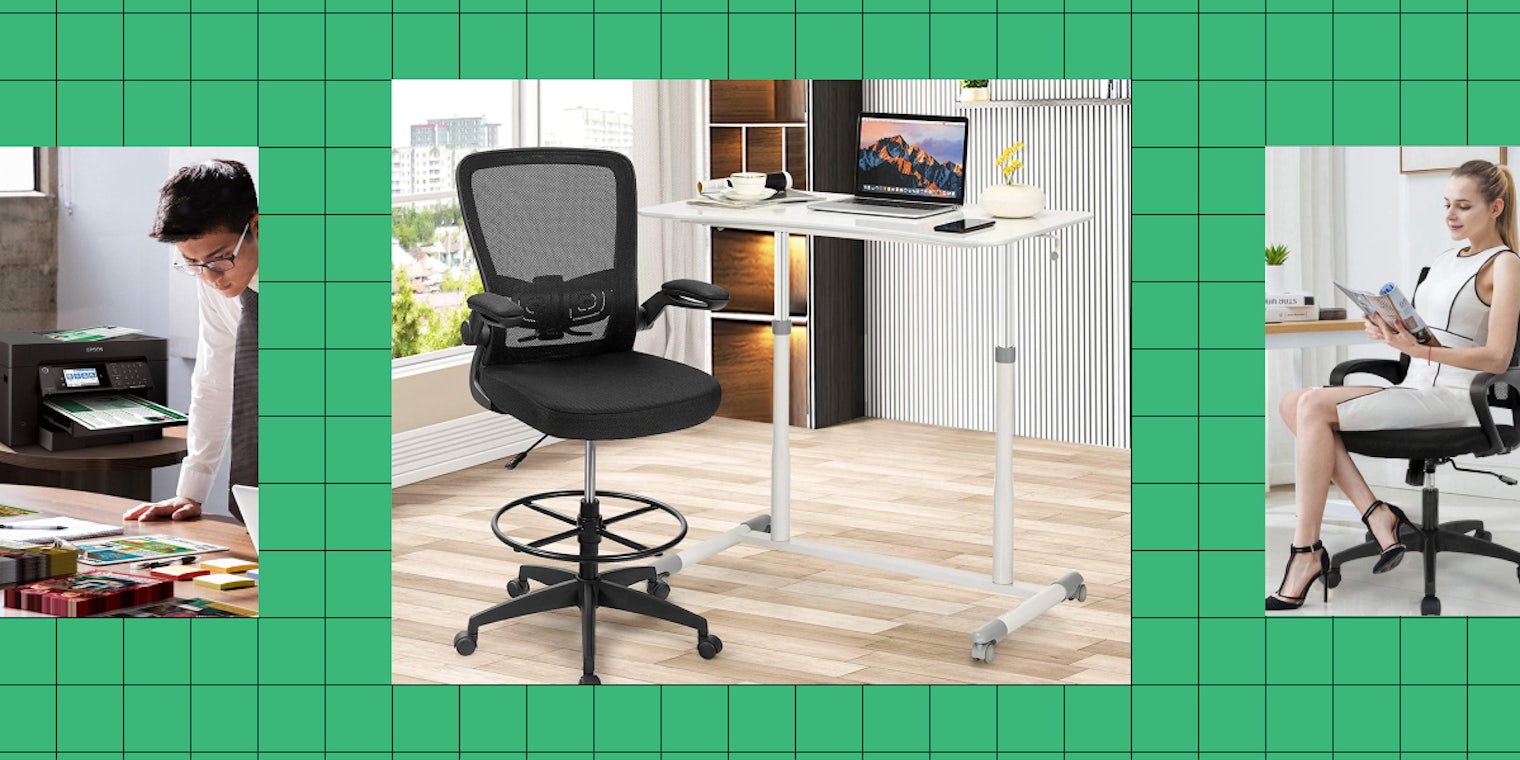A collection of items for a great home office.