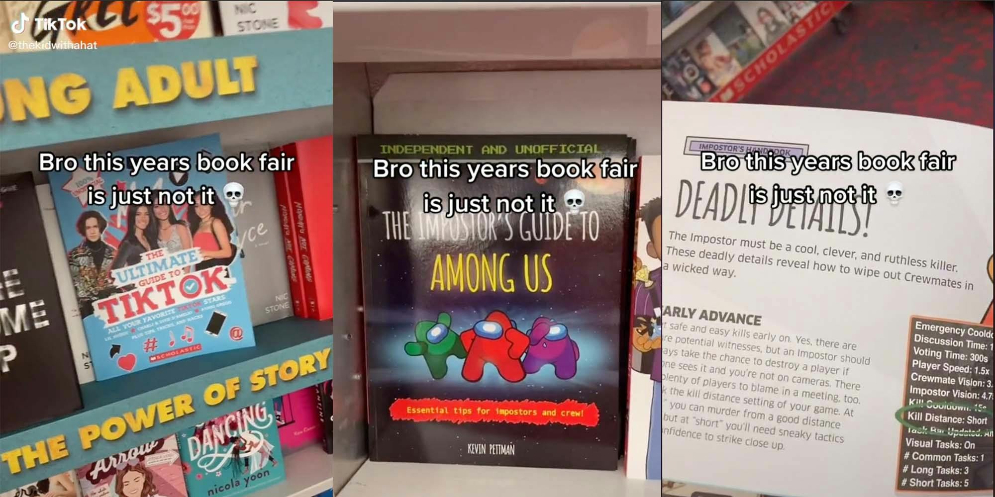 A TikToker showed footage of a current Scholastic Book Fair and viewers were unimpressed.