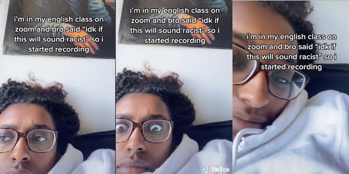 Student says racist things during Zoom class about Black people and the footage becomes a viral Tiktok