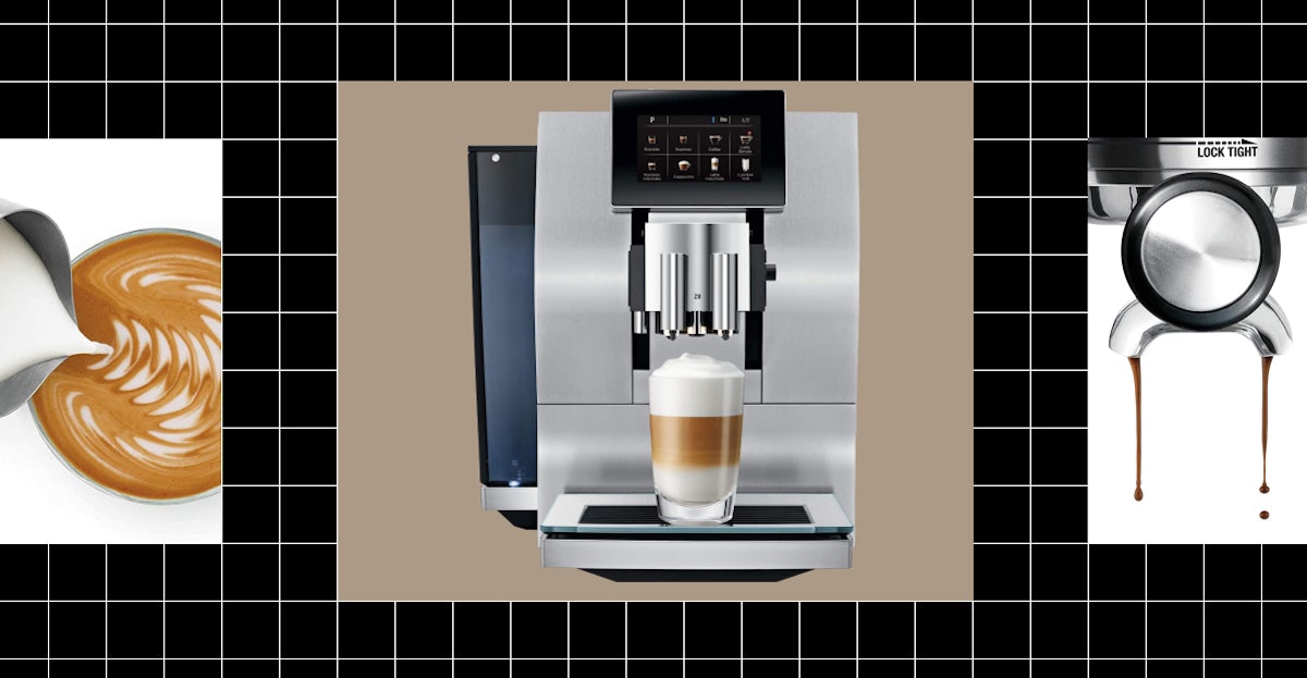 A showcase of the best espresso machine with lifestyle pictures.