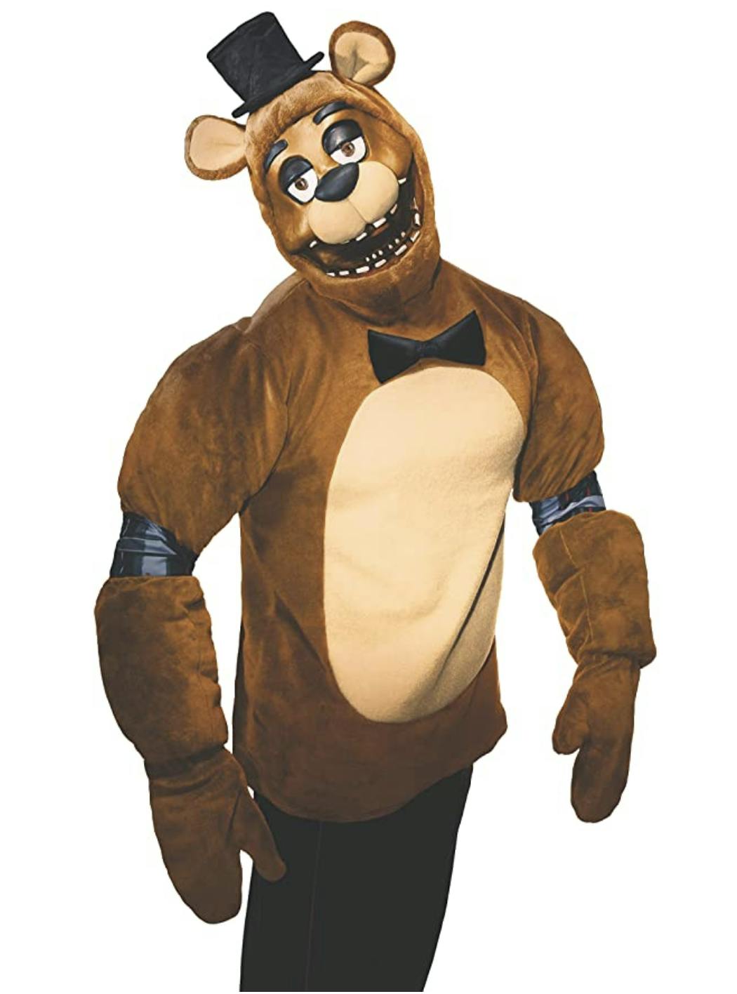 a grown man in a five nights at freddy's scary bear costume