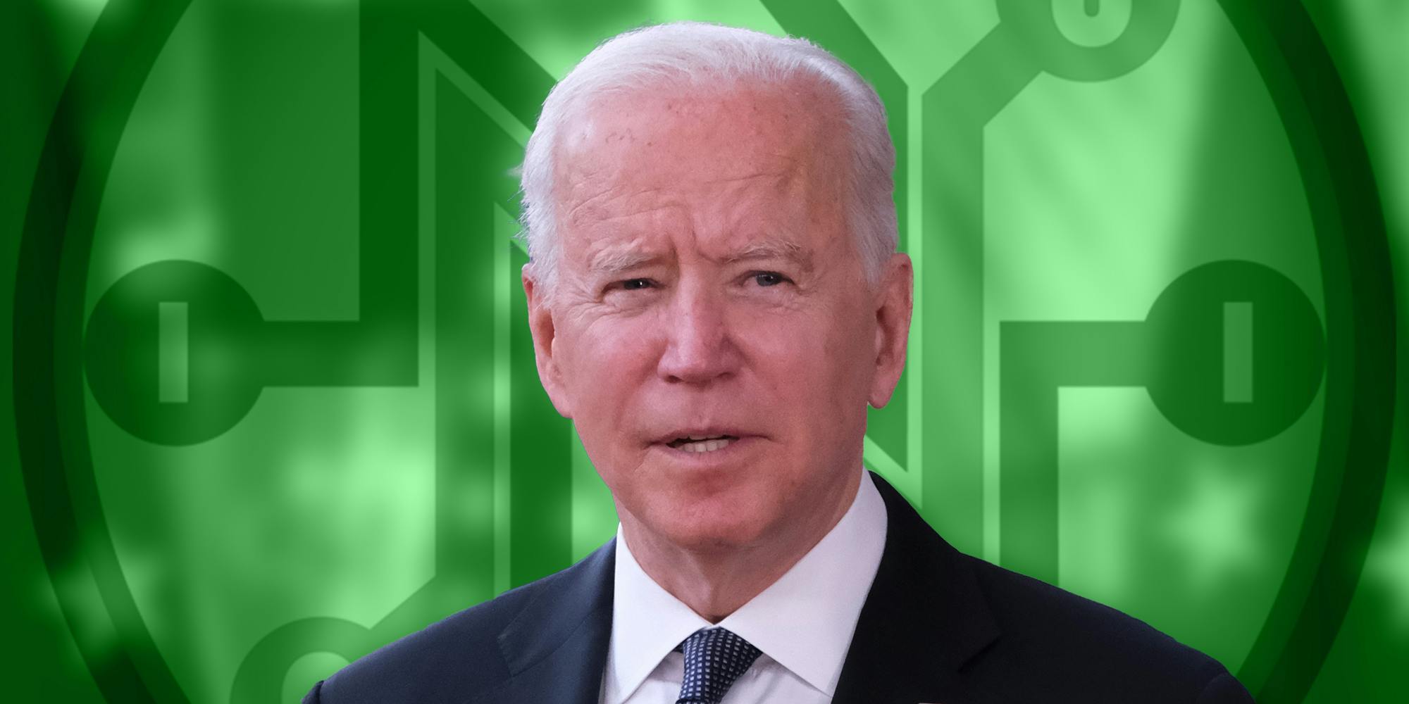 Joe Biden over net neutrality logo