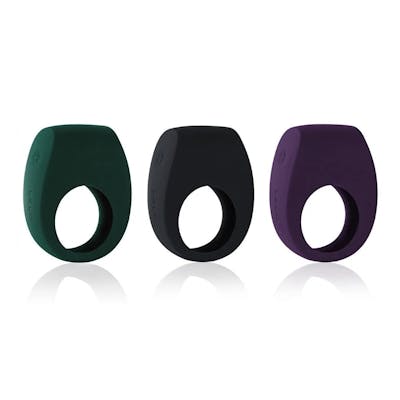 Three Lelo Tor 2 cock rings in three different colors