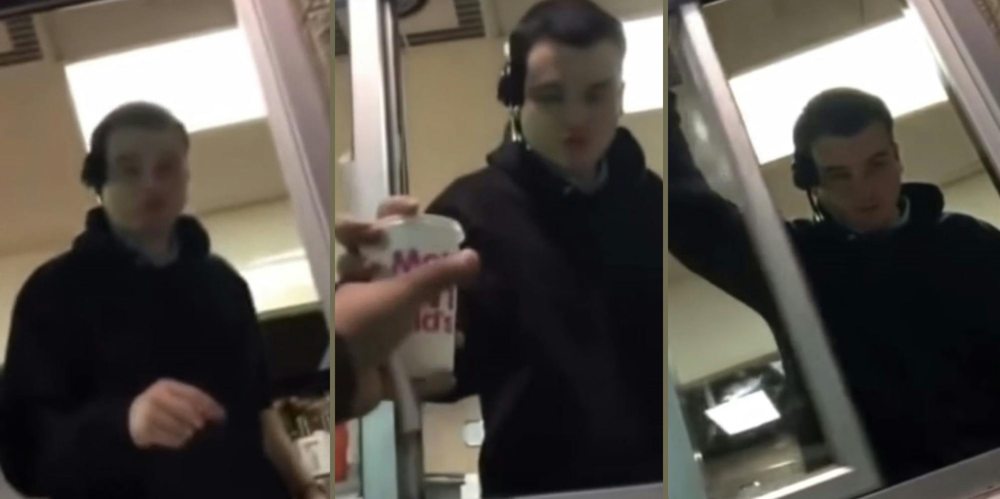 McDonald's worker rage-quits with sign at drive-thru